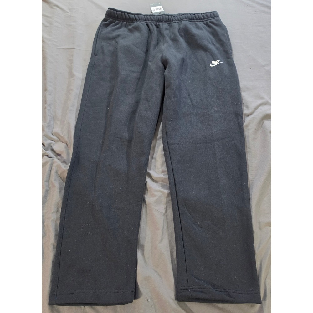 Nike Mens Sportswear Fleece Straight Leg Sweatpants Black XXL BV2707-010 NEW